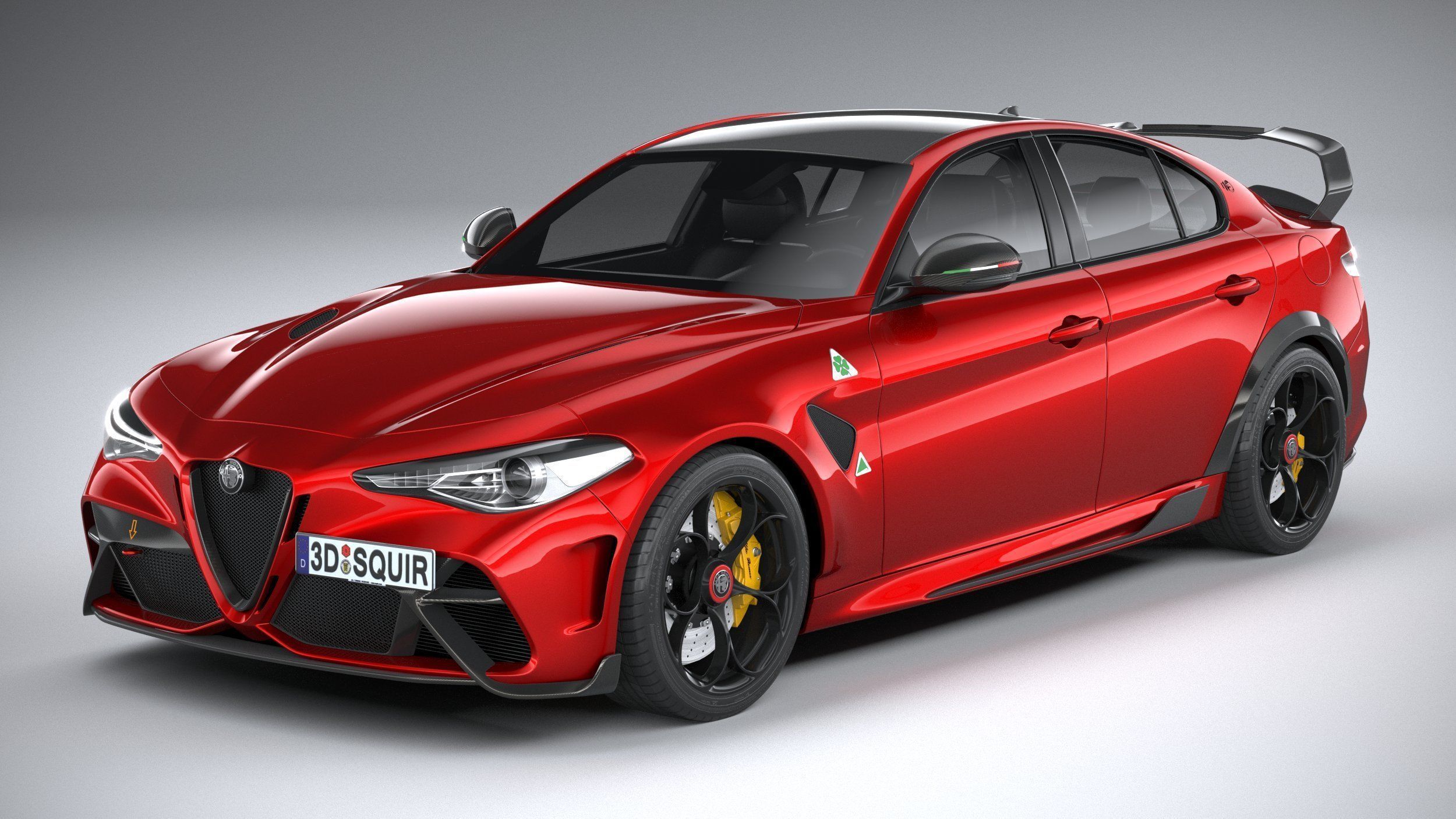 Alfa Romeo Giulia GTAm 2021 3D model_1
