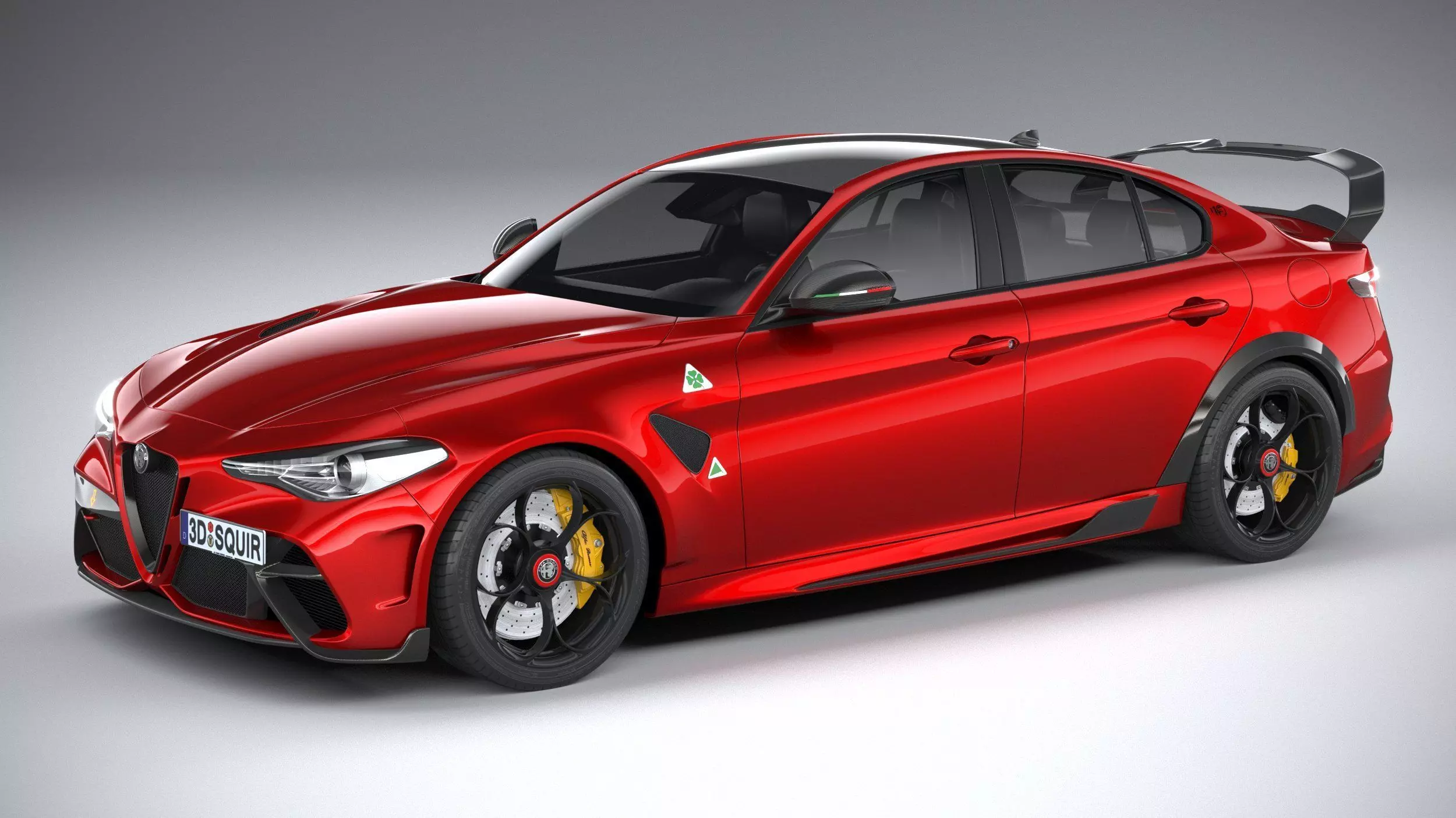 Alfa Romeo Giulia GTAm 2021 3D model_0
