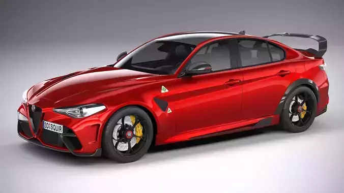 Alfa Romeo Giulia GTAm 2021 3D model