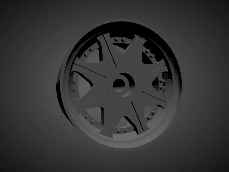 Leon Hardiritt Waffe rims with Brakes and tires for Hot Wheels 3D print model_0