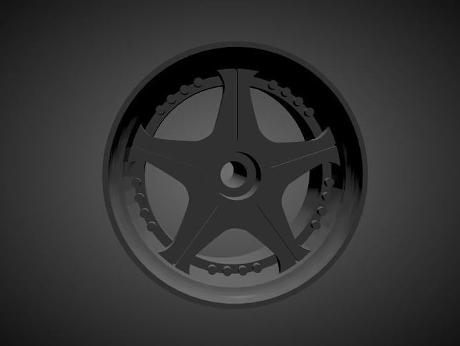 Leon Hardiritt Orden rims with Brakes and tires for Hot Wheels 3D print model