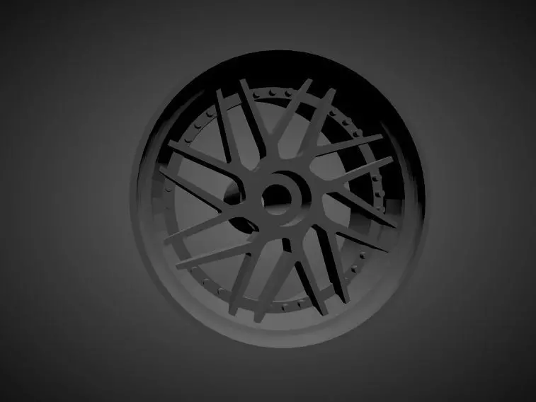 Leon Hardiritt Geist rims with Brakes and tires for Hot Wheels 3D print model_0