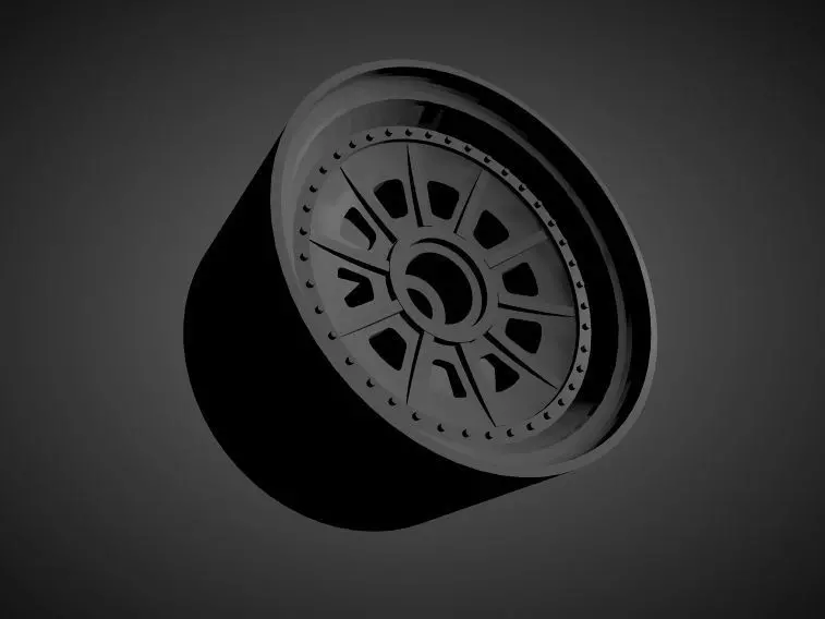 Forgiato FV4 rims with Brakes and tires for Hot Wheels 3D print model_0