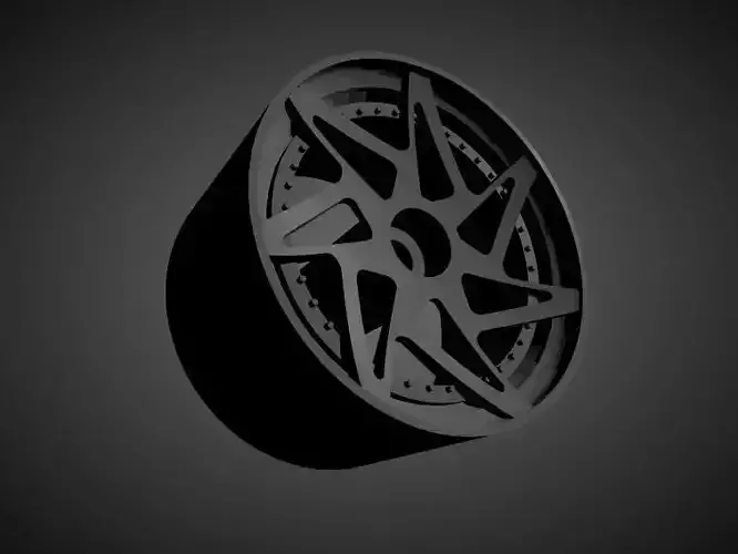 Forgiato Finestro rims with Brakes and tires for Hot Wheels 3D print model
