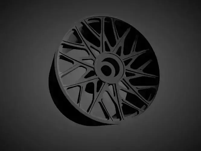 Forgiato Blocco rims with Brakes and tires for Hot Wheels 3D print model