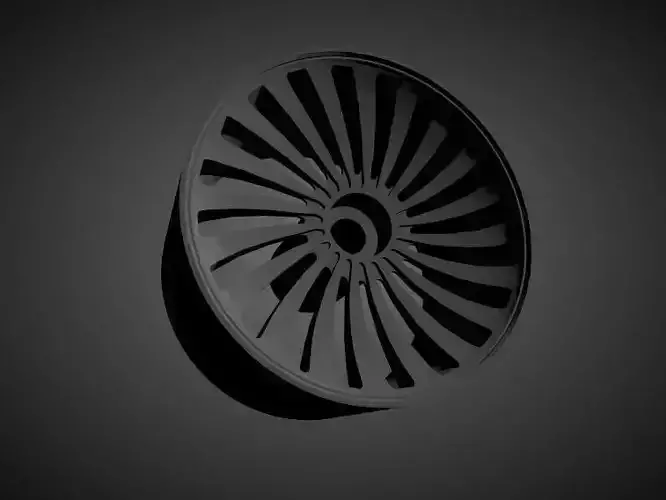 Forgiato Autonomo rims with Brakes and tires for Hot Wheels 3D print model