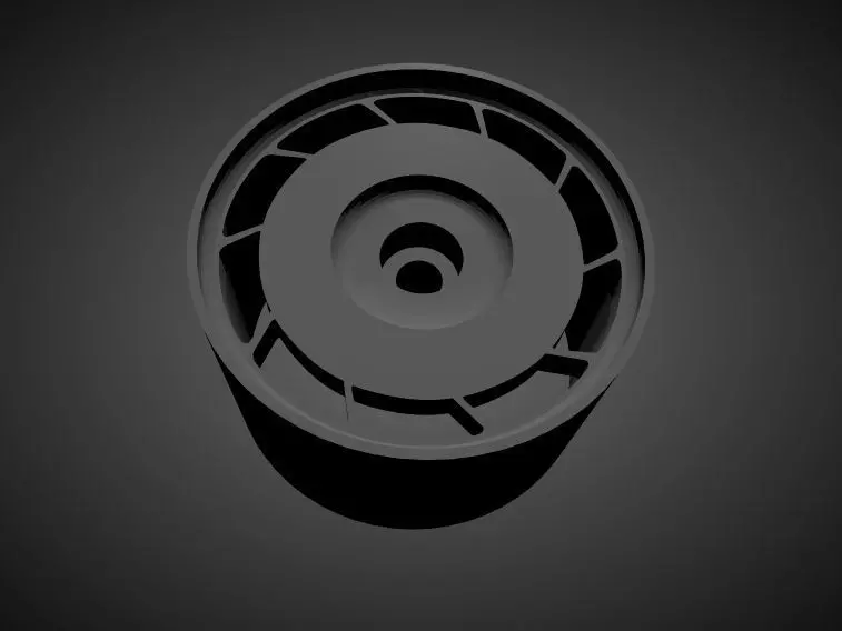 Corvette C4 rims with Brakes and tires for Hot Wheels 3D print model_0