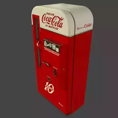 Coca Cola Vendo 81 vending machine PBR  Low-poly 3D model