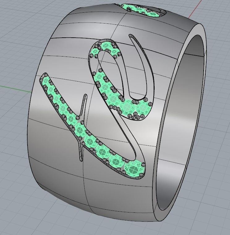 Ring te amo 3D print model_2