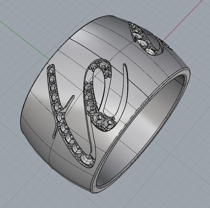 Ring te amo 3D print model_10