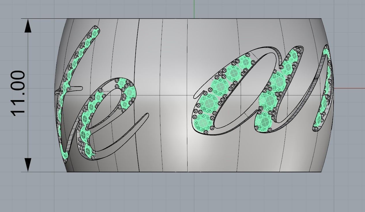 Ring te amo 3D print model_9