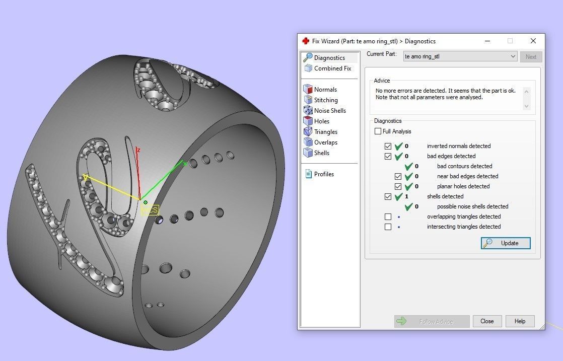Ring te amo 3D print model_4