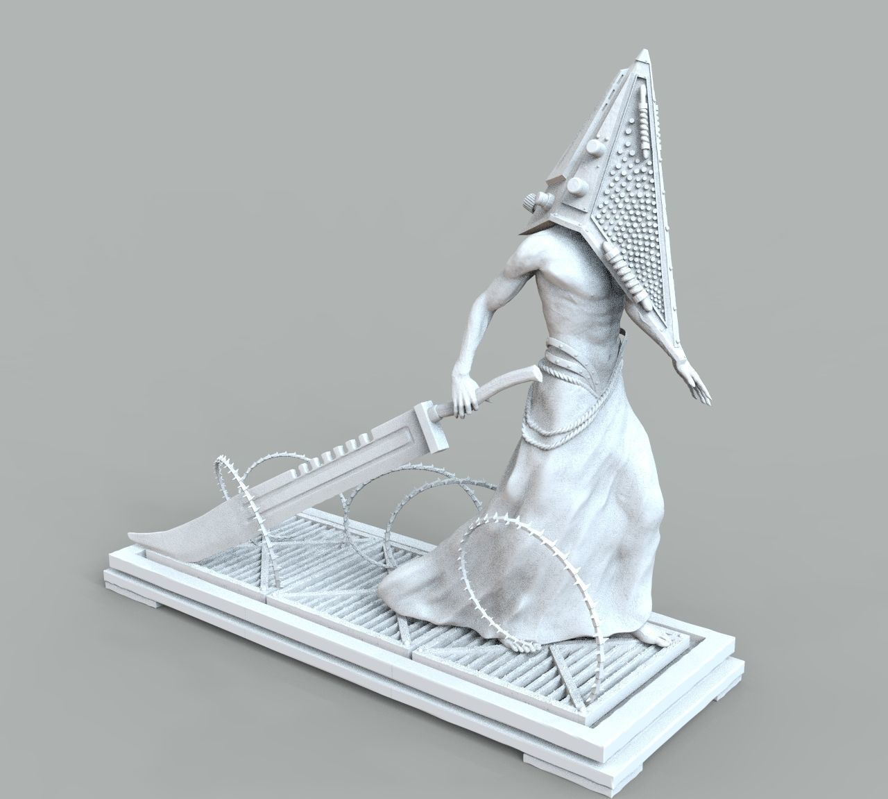 Pyramid Head 3D print model_12