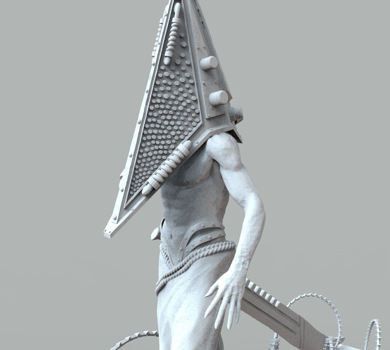 Pyramid Head 3D print model_13