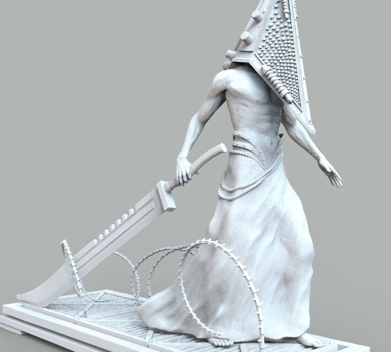Pyramid Head 3D print model_16