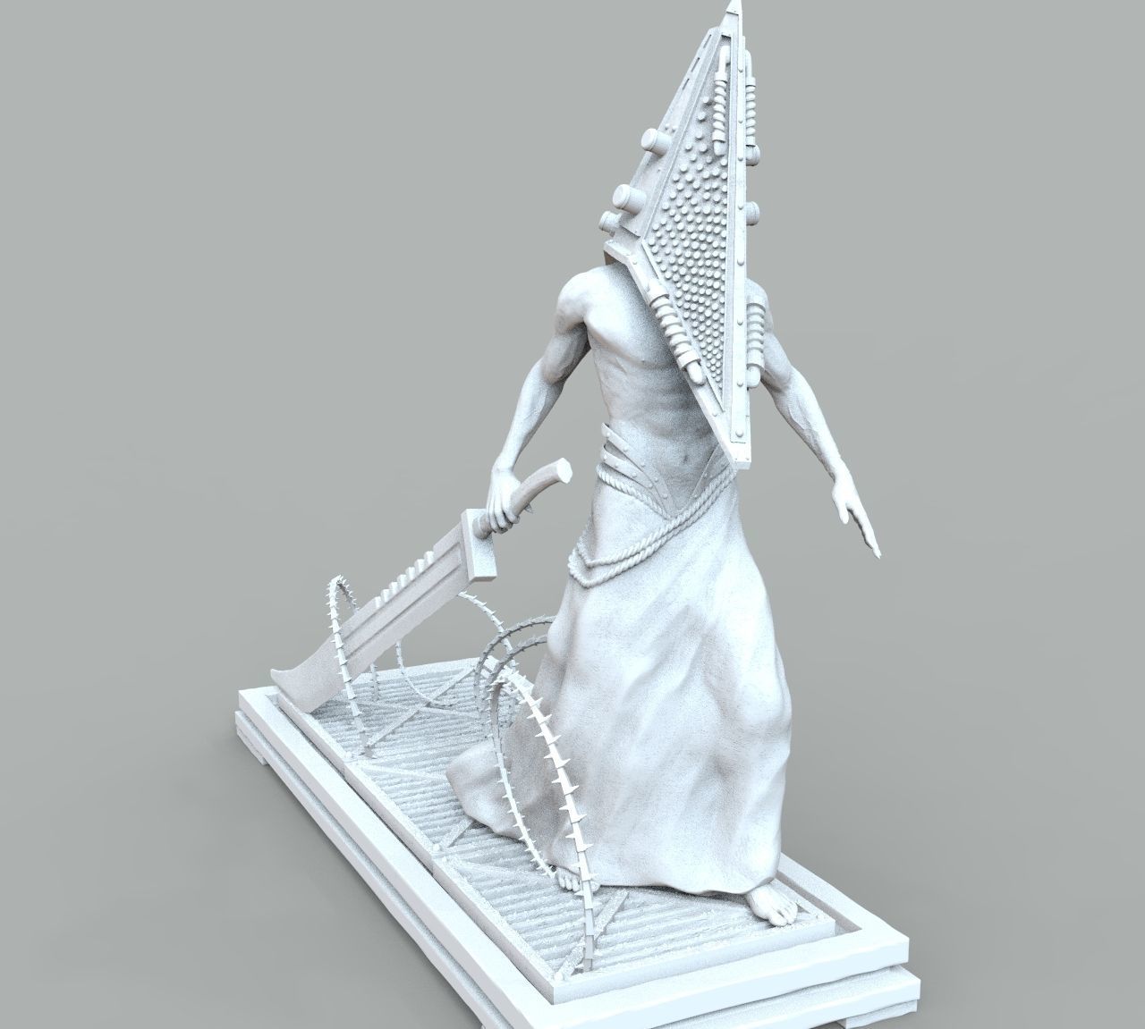 Pyramid Head 3D print model_27