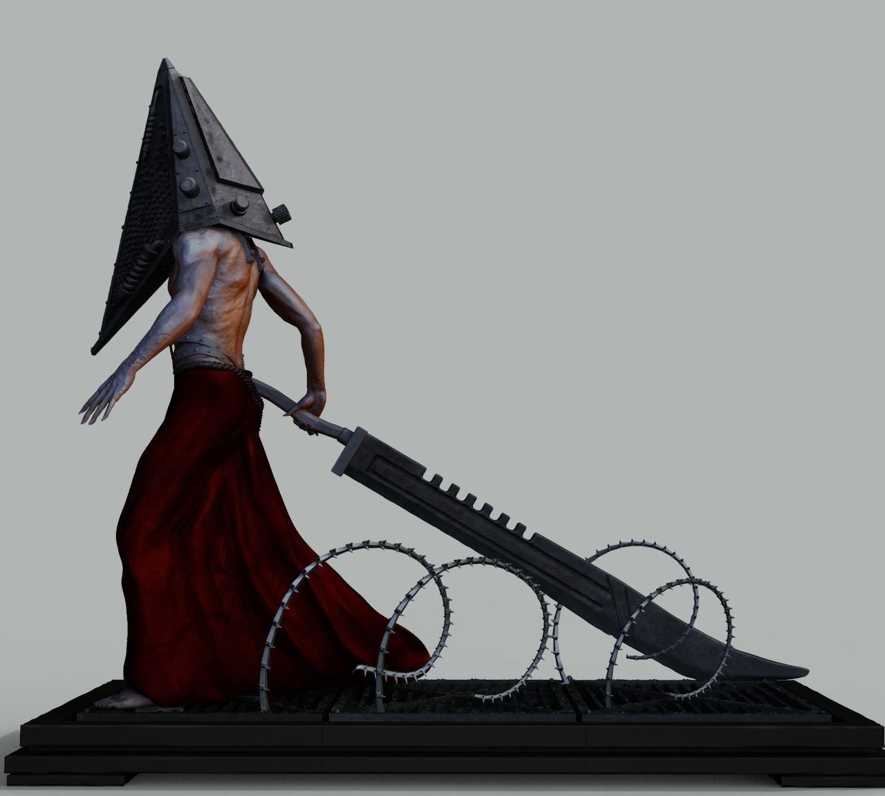 Pyramid Head 3D print model_5