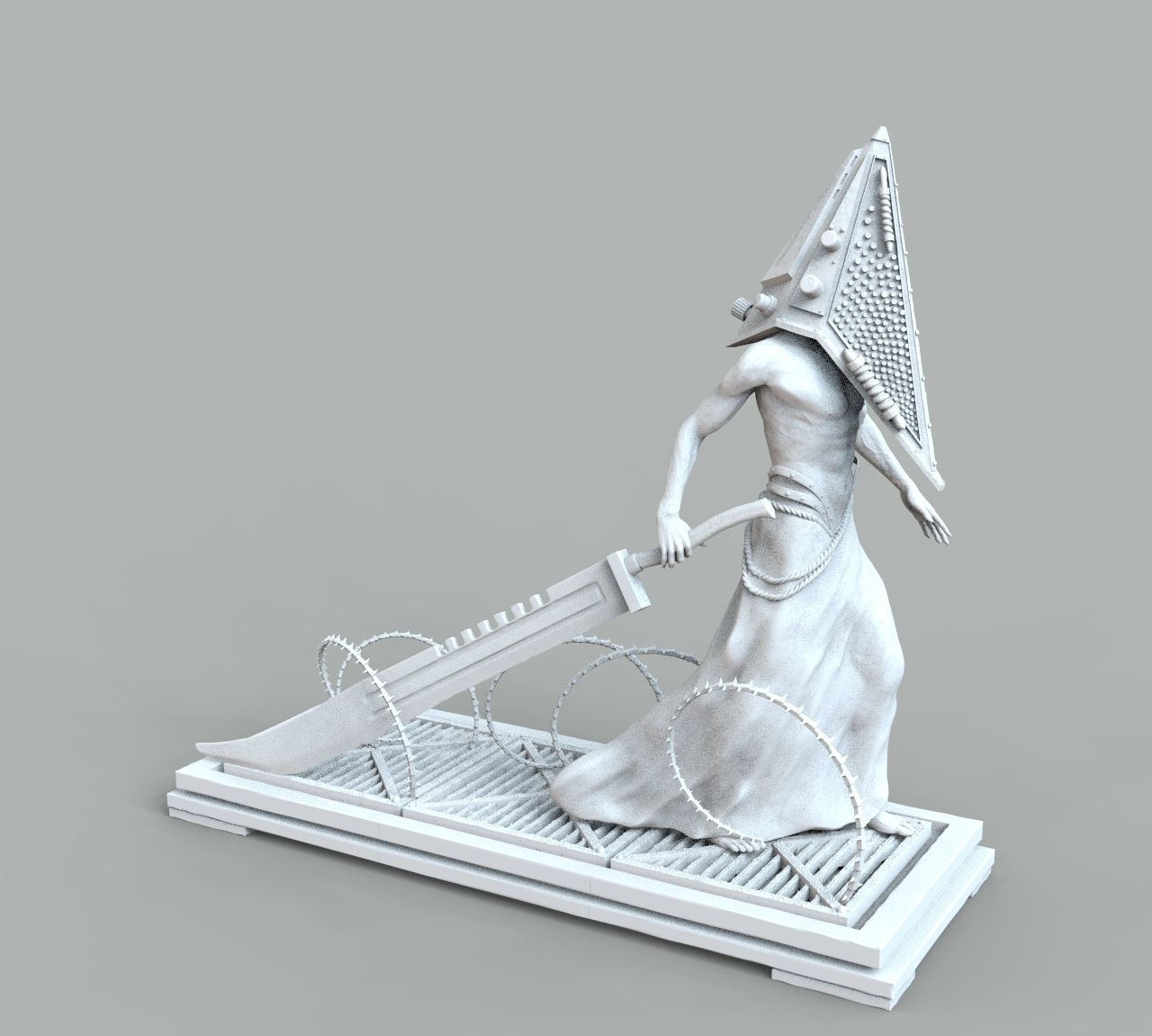 Pyramid Head 3D print model_17