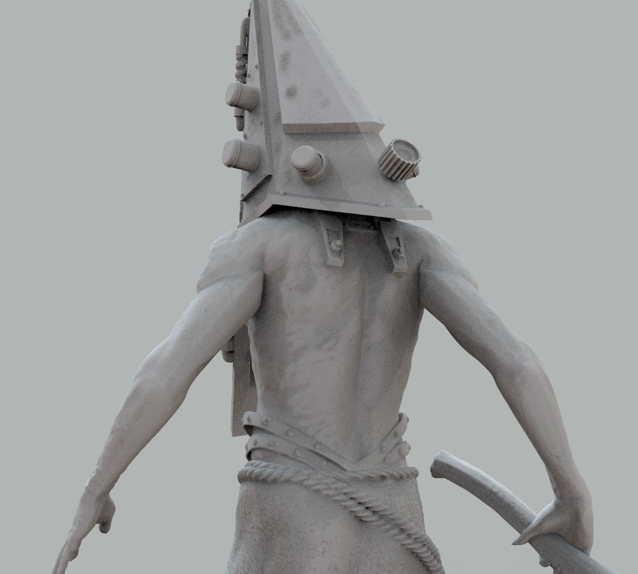 Pyramid Head 3D print model_14