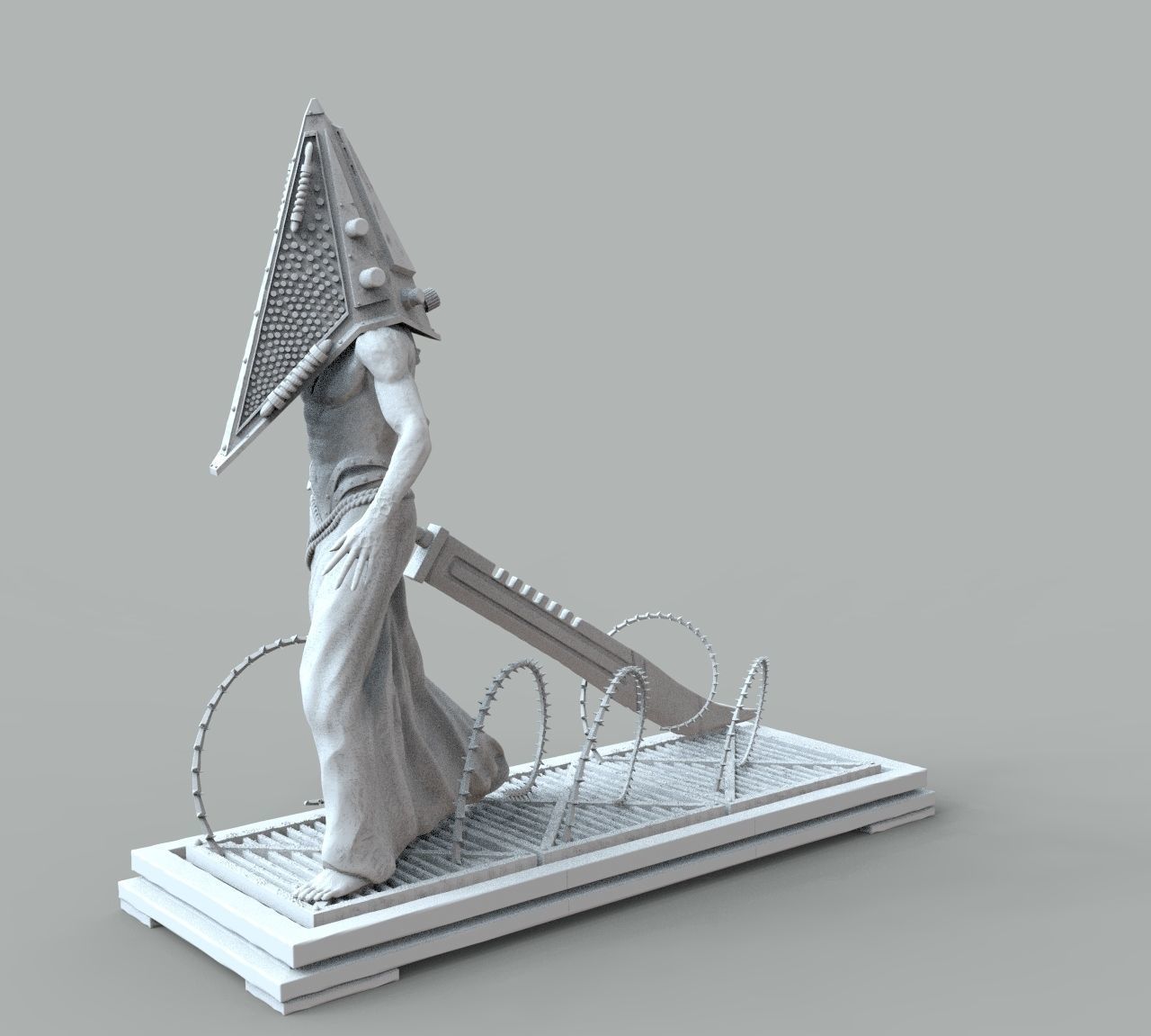 Pyramid Head 3D print model_9