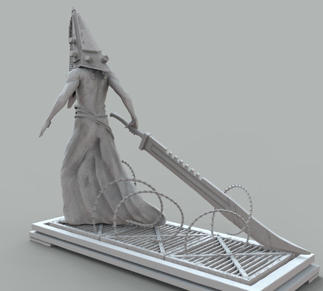 Pyramid Head 3D print model_15