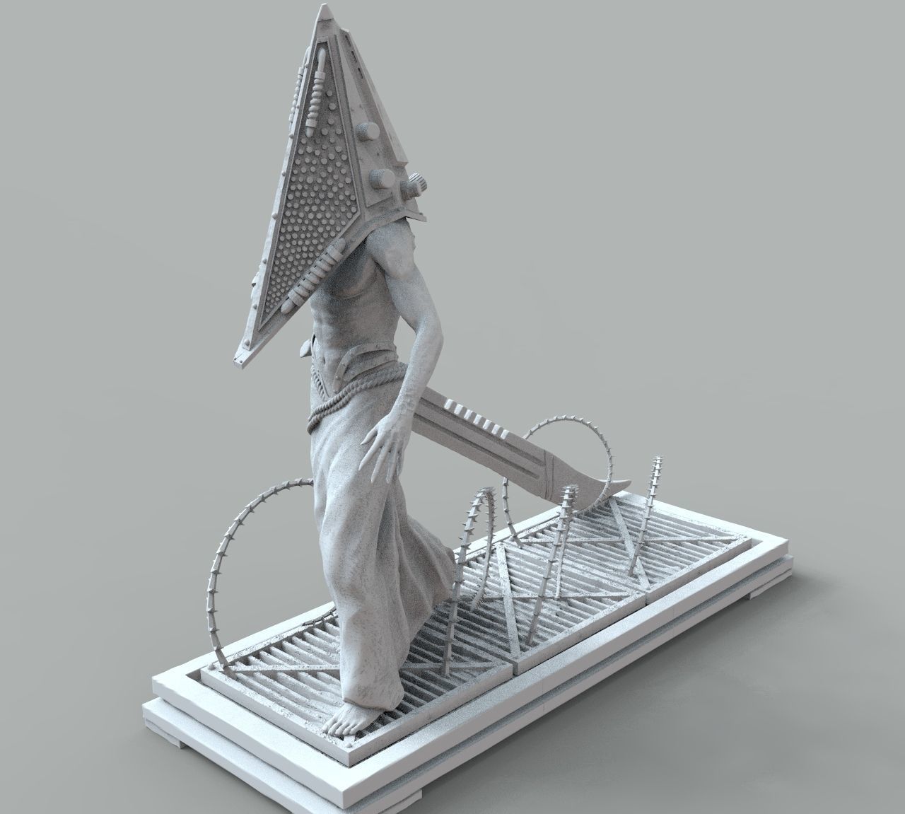 Pyramid Head 3D print model_10