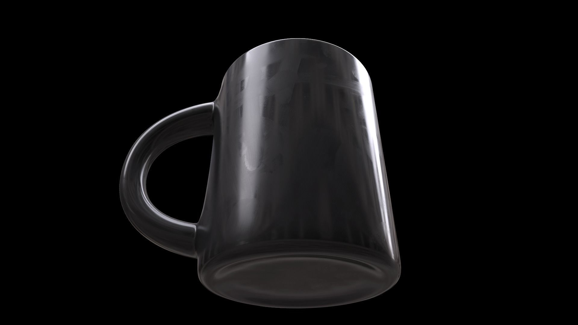 Mug basic Low-poly 3D model_4