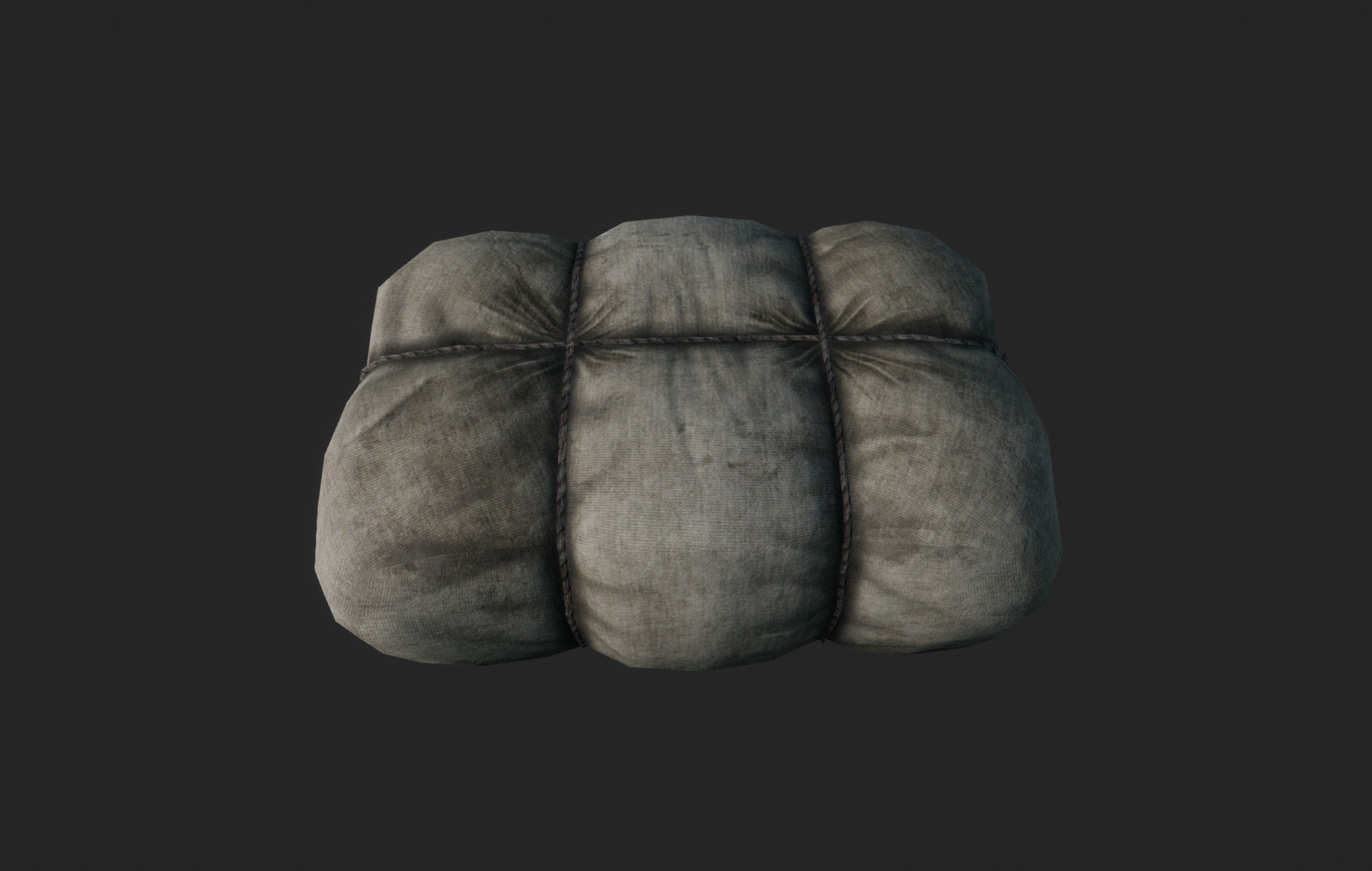 Old Package Free low-poly 3D model_0