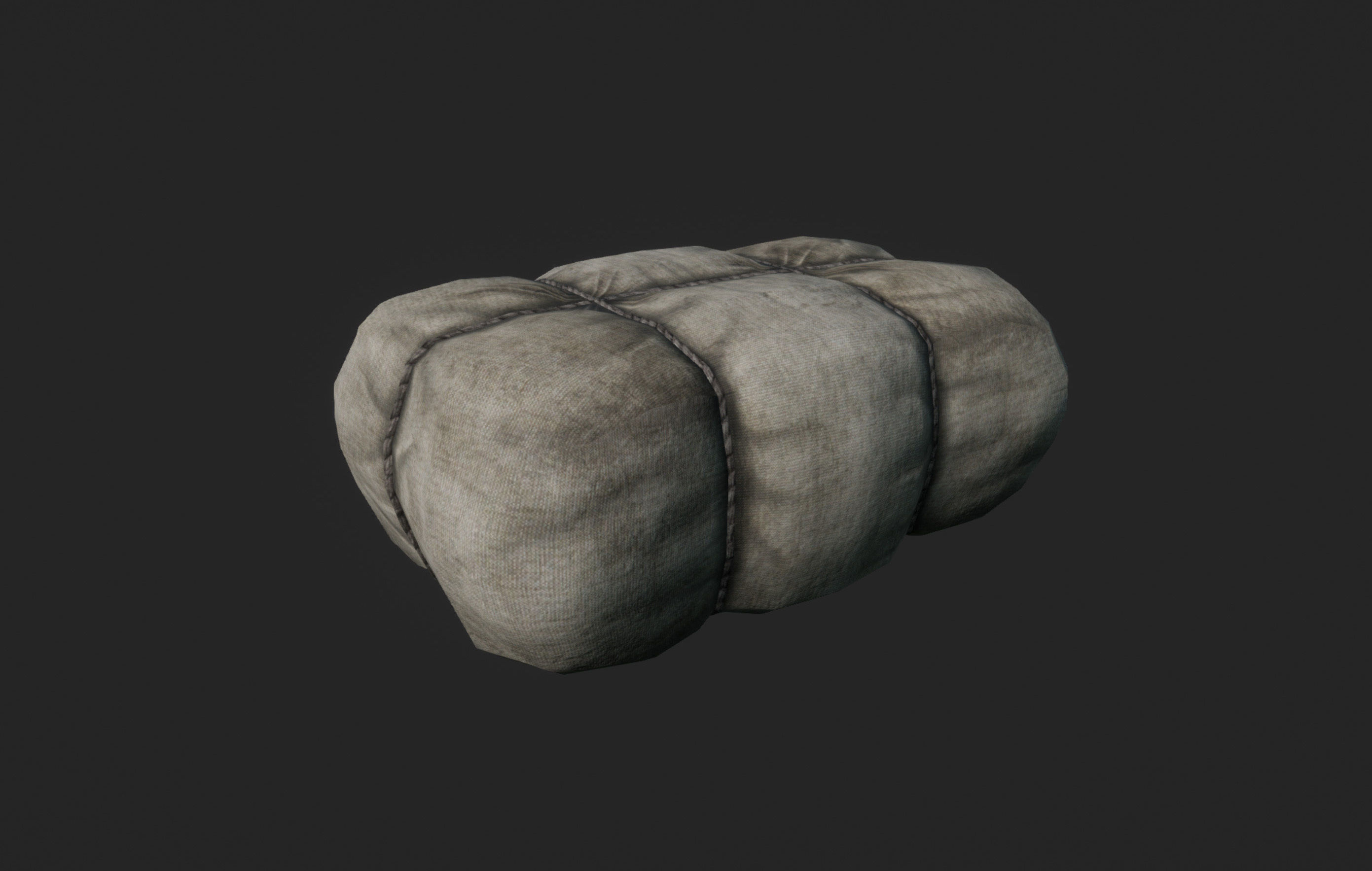 Old Package Free low-poly 3D model_1