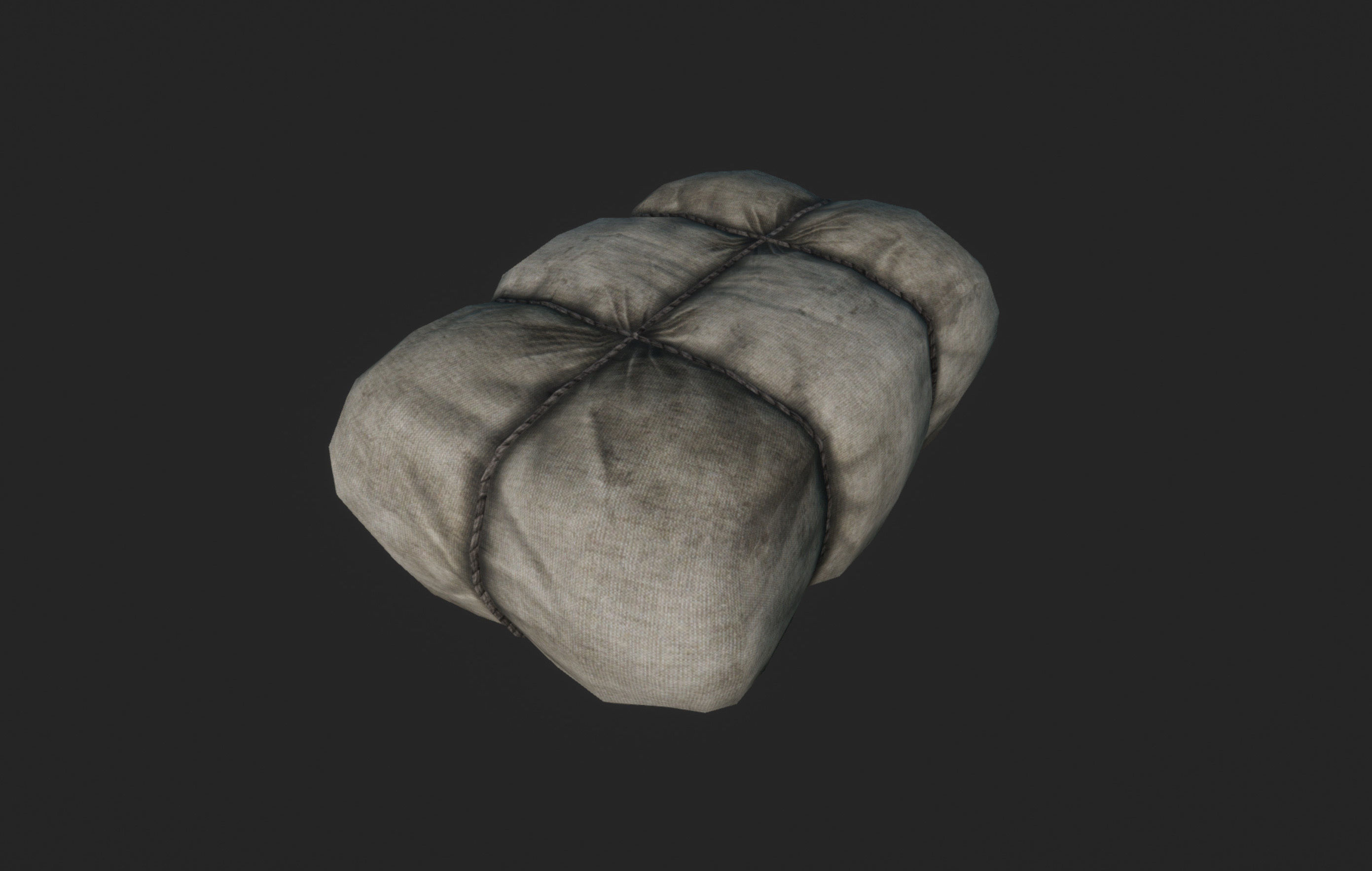 Old Package Free low-poly 3D model_3