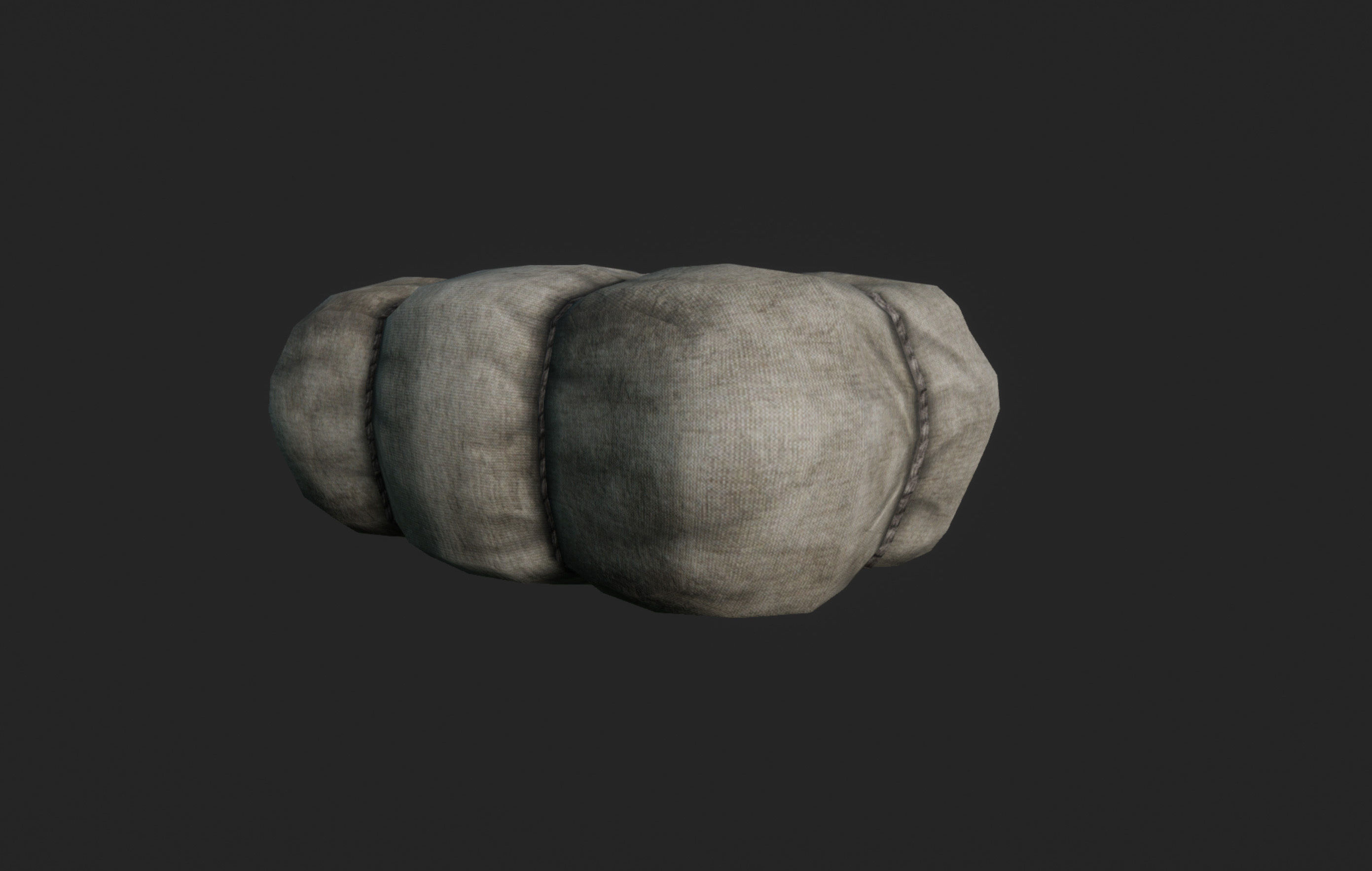 Old Package Free low-poly 3D model_4