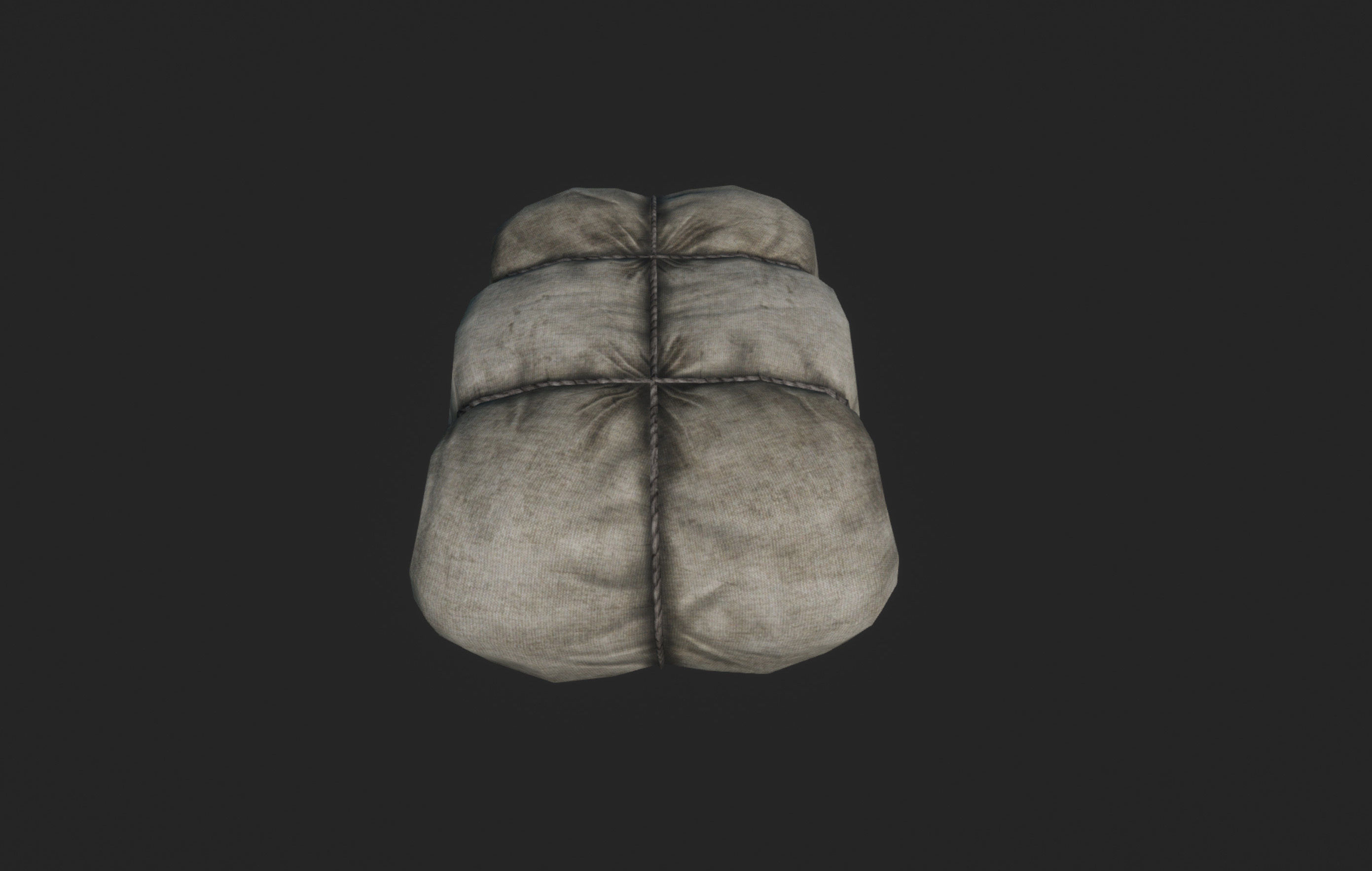 Old Package Free low-poly 3D model_2