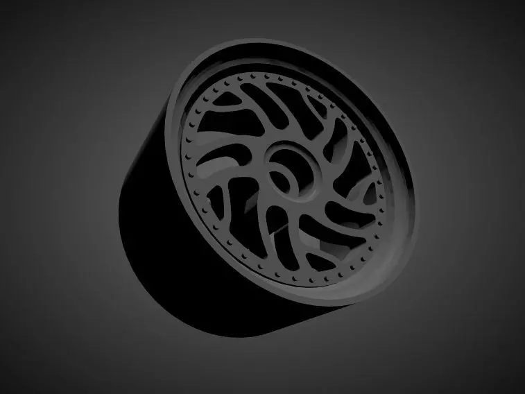 Rotiform SEA rims with Brakes and tires for Hot Wheels 3D print model_0