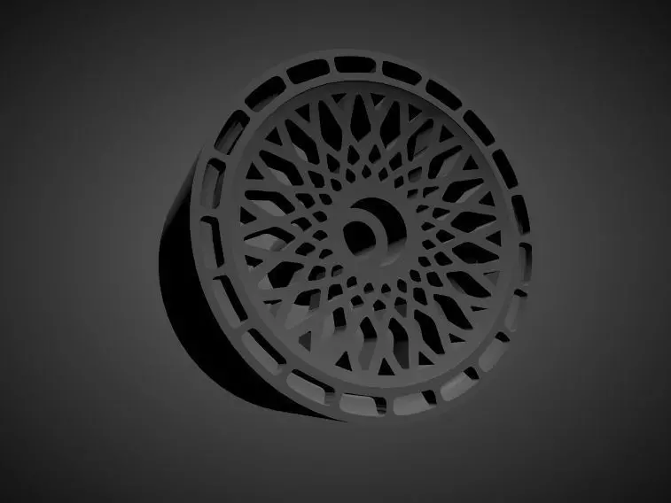 Rotiform LHR rims with Brakes and tires for Hot Wheels 3D print model_0