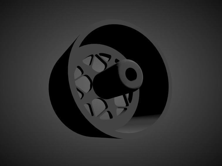 Rotiform LGB rims with Brakes and tires for Hot Wheels diecast 3D print model_1