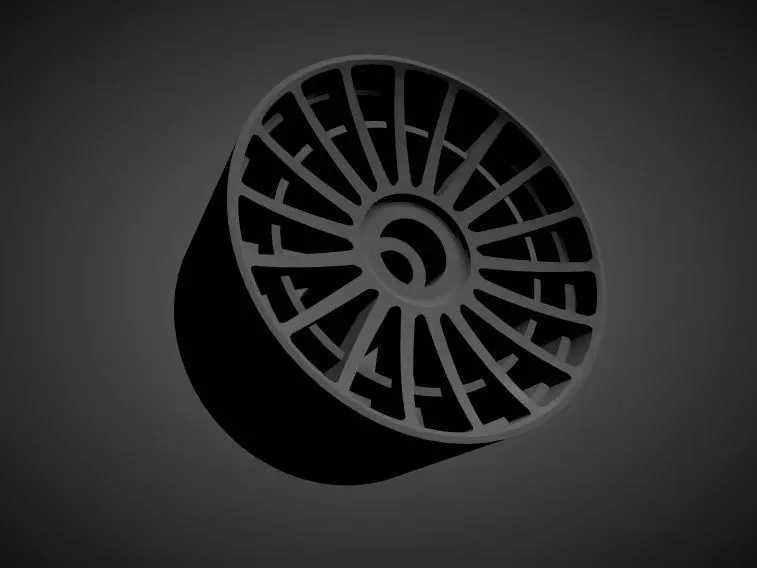 Rotiform LAS R rims with Brakes and tires for Hot Wheels 3D print model_0