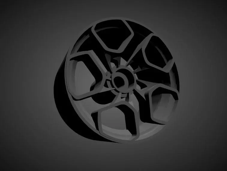 Rotiform HUR T rims with Brakes and tires for Hot Wheels 3D print model_0