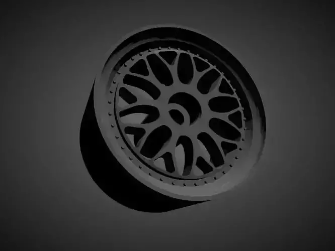Rotiform DAB rims with Brakes and tires for Hot Wheels 3D print model