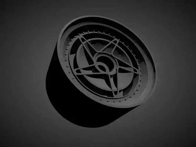 Rotiform CHD-T rims with Brakes and tires for Hot Wheels 3D print model