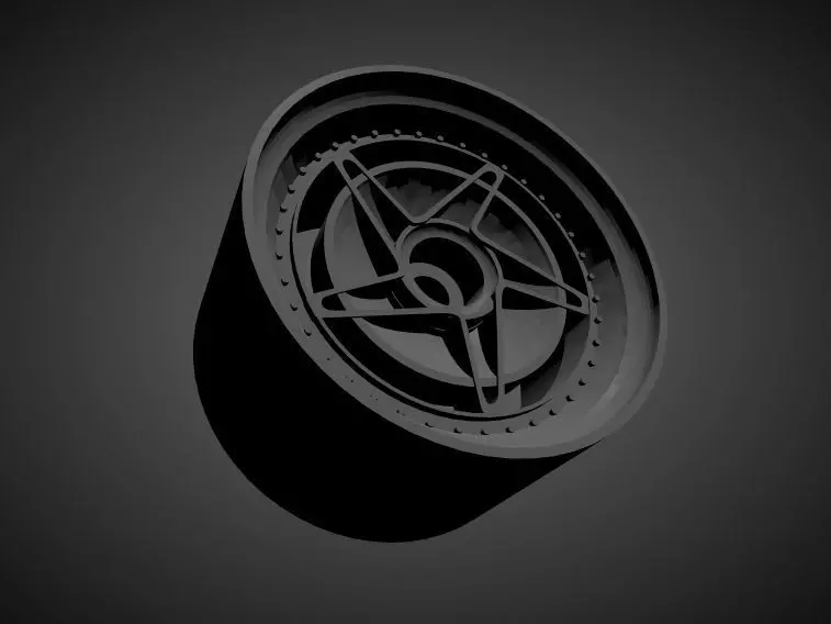 Rotiform CHD-T rims with Brakes and tires for Hot Wheels 3D print model_0
