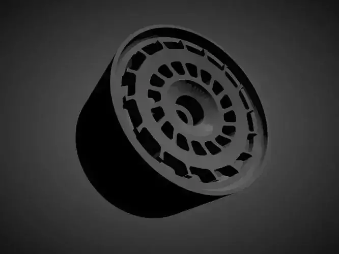 Rotiform CCW rims with Brakes and tires for Hot Wheels diecast 3D print model