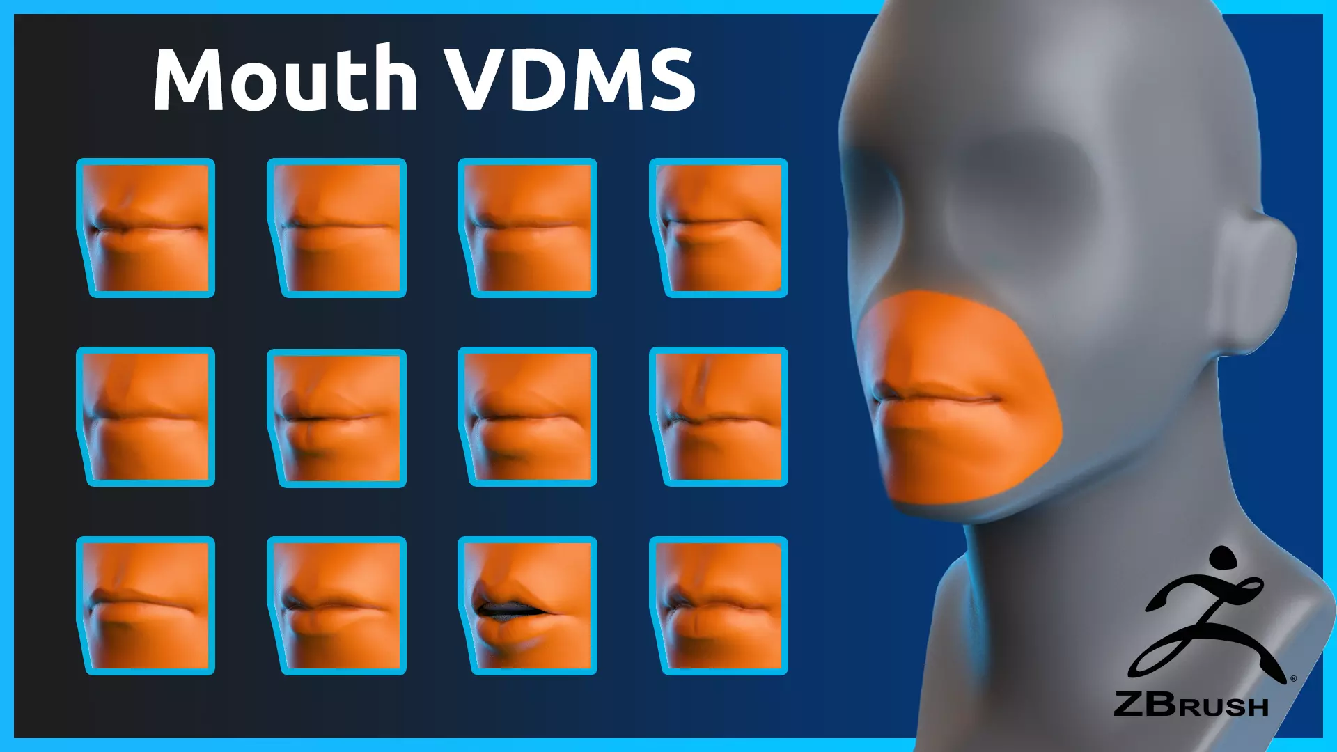 Zbrush - Mouth - VDM Brushes 3D model_0