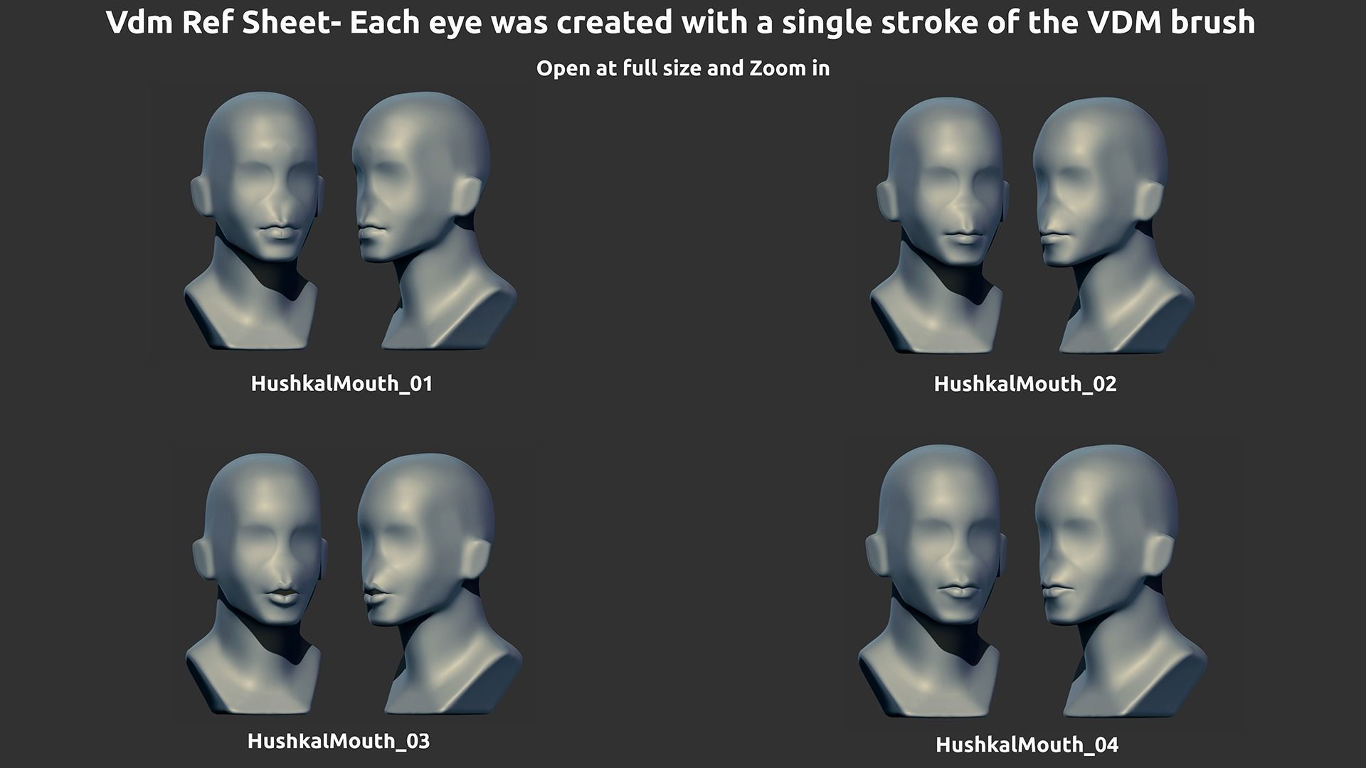 Zbrush - Mouth - VDM Brushes 3D model_2