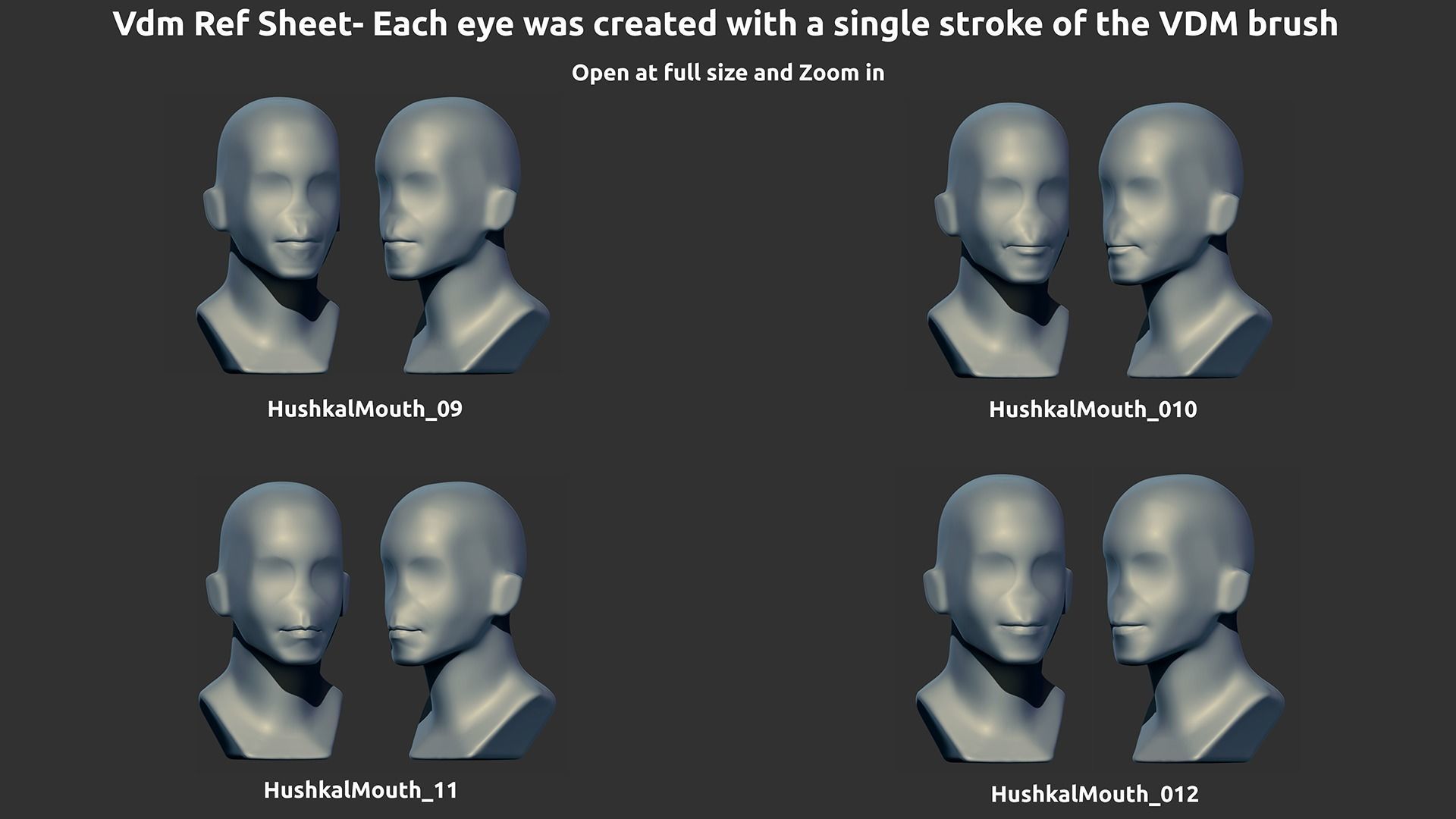 Zbrush - Mouth - VDM Brushes 3D model_4