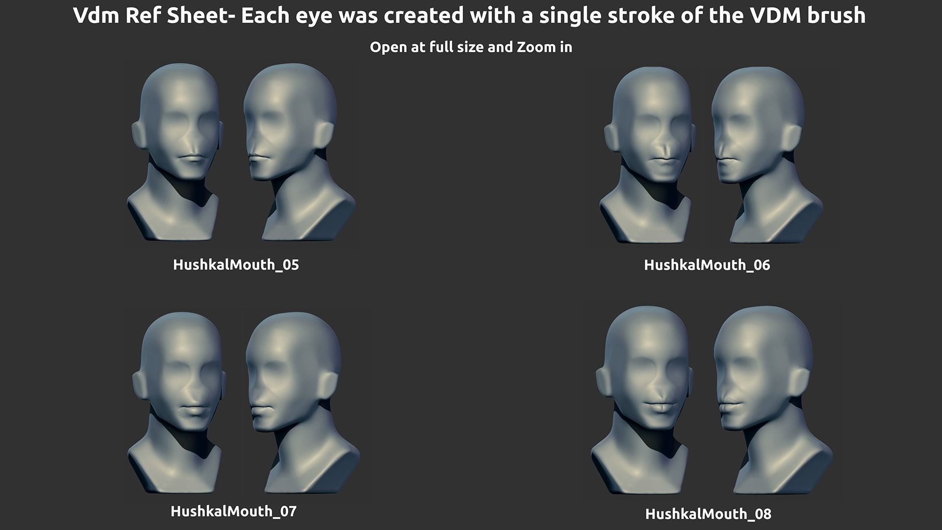 Zbrush - Mouth - VDM Brushes 3D model_3