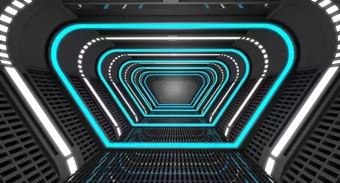 Sci Fi Corridor  3D model