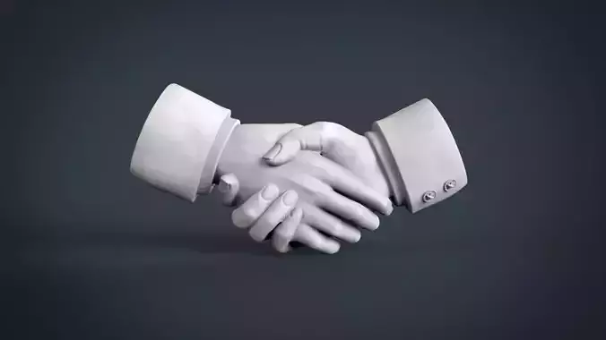 Shake hands  3D print model