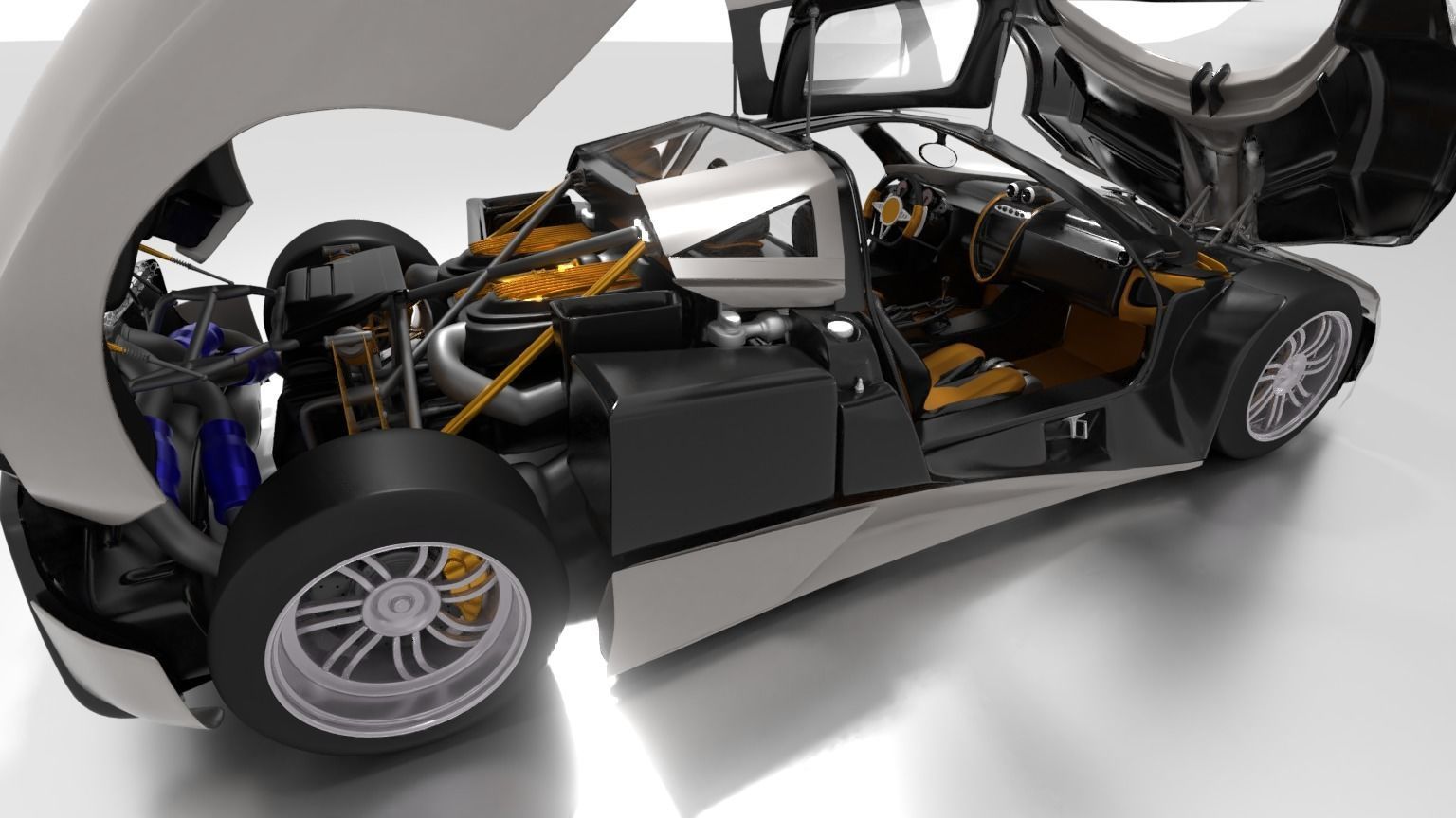 Pagani Huayra 3D model_2