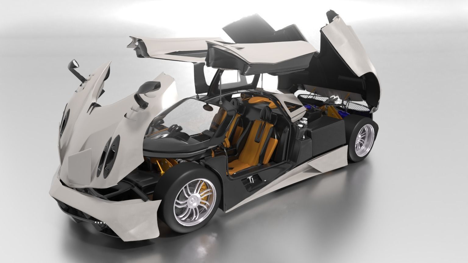 Pagani Huayra 3D model_4