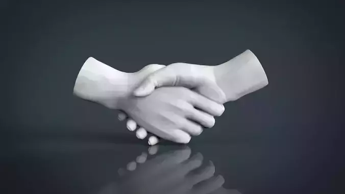 shake hands  3D print model